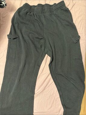 Pink Republic Black Elastic Waist Cargo Joggers